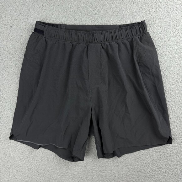 Lululemon Shorts Mens Medium Grey Surge Lined 6" Active Performance Gym M7A99S 2 - Picture 1 of 9